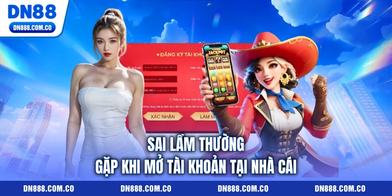 Sai lầm thường gặp khi mở tài khoản tại nhà cái